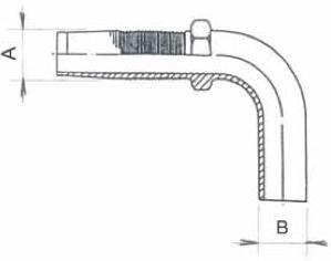 Tule haaks pijpeind licht
