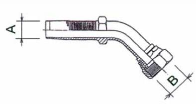 Tule 45 Gr. UNF (JIC) wartel