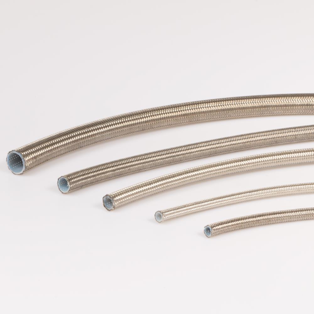 PTFE slangen glad met enkele RVS vlecht