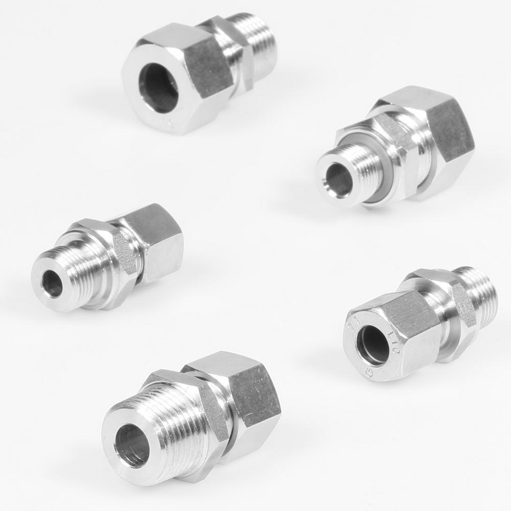 RVS Rechte inschroefkoppelingen