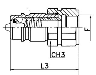 Stekker - binnendraad metrisch