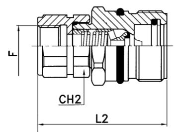 Mof - binnendraad metrisch